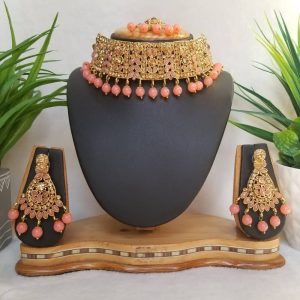 Antique Choker Necklace Set in Oxidized Gold finish - JIA304/JIA306/JIA307/JIA305/JIA469/JIA472/JIA649/JIA648