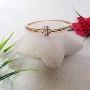 American Diamond Bracelet in Rose Gold Finish JIA237