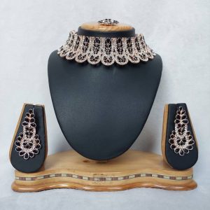 Antique Traditional Choker Necklace Set in Various Colors JIA1047/JIA1060