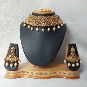Antique / Traditional Oxidized Gold plated Choker Necklace Set JIA1031/JIA1032/JIA1033/ JIA1034/JIA1035