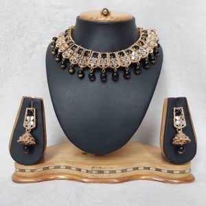 Antique Traditional Mirror Necklace Set in Various Colors